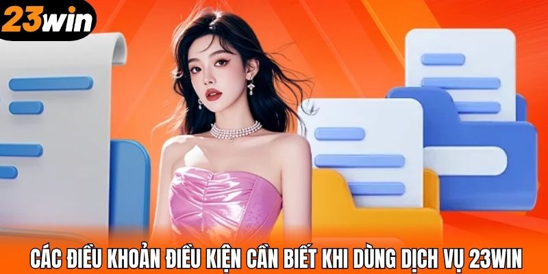 Các điều khoản điều kiện cần biết khi dùng dịch vụ 23WIN
